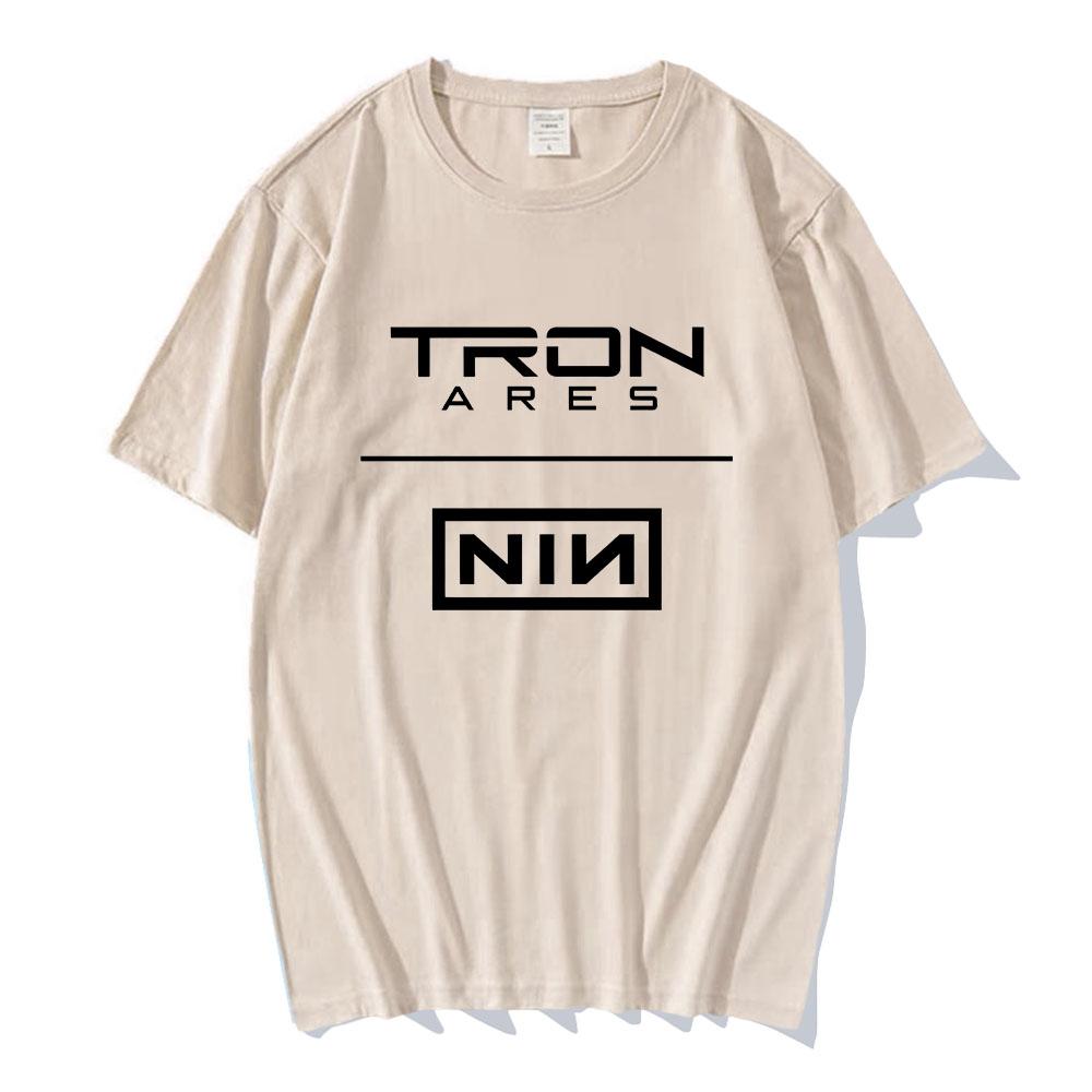 Nine Inch Nails Tron Ares T-shirt Rock Band Album Printing Tshirts Cotton Loose Casual Fashion Tee-shirt Graphic Print Tees