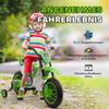 Kids Motorcycle, Electric Motorcycle, 45 Min Ride Time, with Training Wheels, from 3 Years, Green+White, 106.5 x 51.5 x 68cm