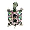 Diamond-Studded Retro Turtle Brooch: Cute Animal Alloy Corsage Pin