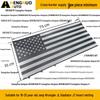 18-25 Jeep Wrangler JL JT Black & White American Flag Grille Insect Net