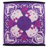 Anna Sui X Hello Kitty HELLO KITTY Large Towel Handkerchief 0001 Kitty Towel Hand Towel 28cm (approx. 28cm) (Purple) Women's Approx. 000765-0001-01
