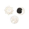 2-4Pcs/Set LGBT Rainbow Heart Enamel Pins Cartoon Fish Sun&Moon Ghost Crown Brooch Bag Clothes Lapel Pin Badge Cute Jewelry Gift
