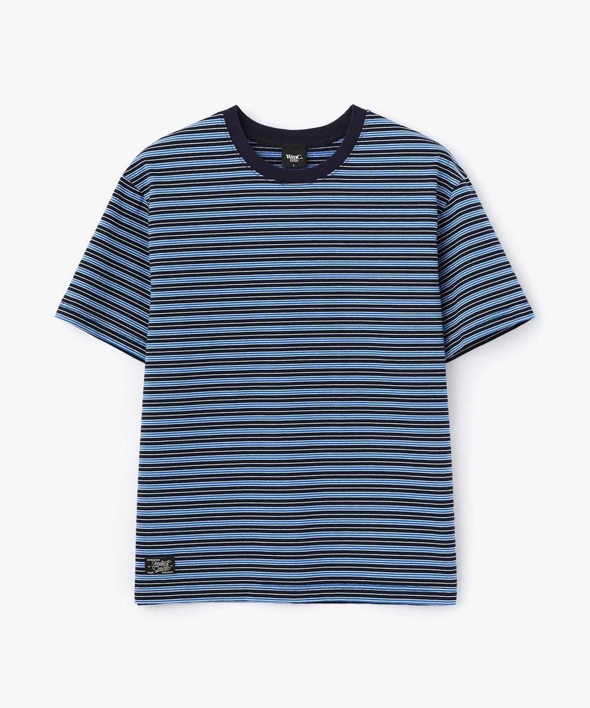 WMC Striped Round Short Sleeve_Navy