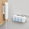 Настенный держатель Фиксатор вилки без перфорации Самоклеящаяся розетка Фиксатор кабеля Держатель удлинителя Кабельный органайзер Стойка