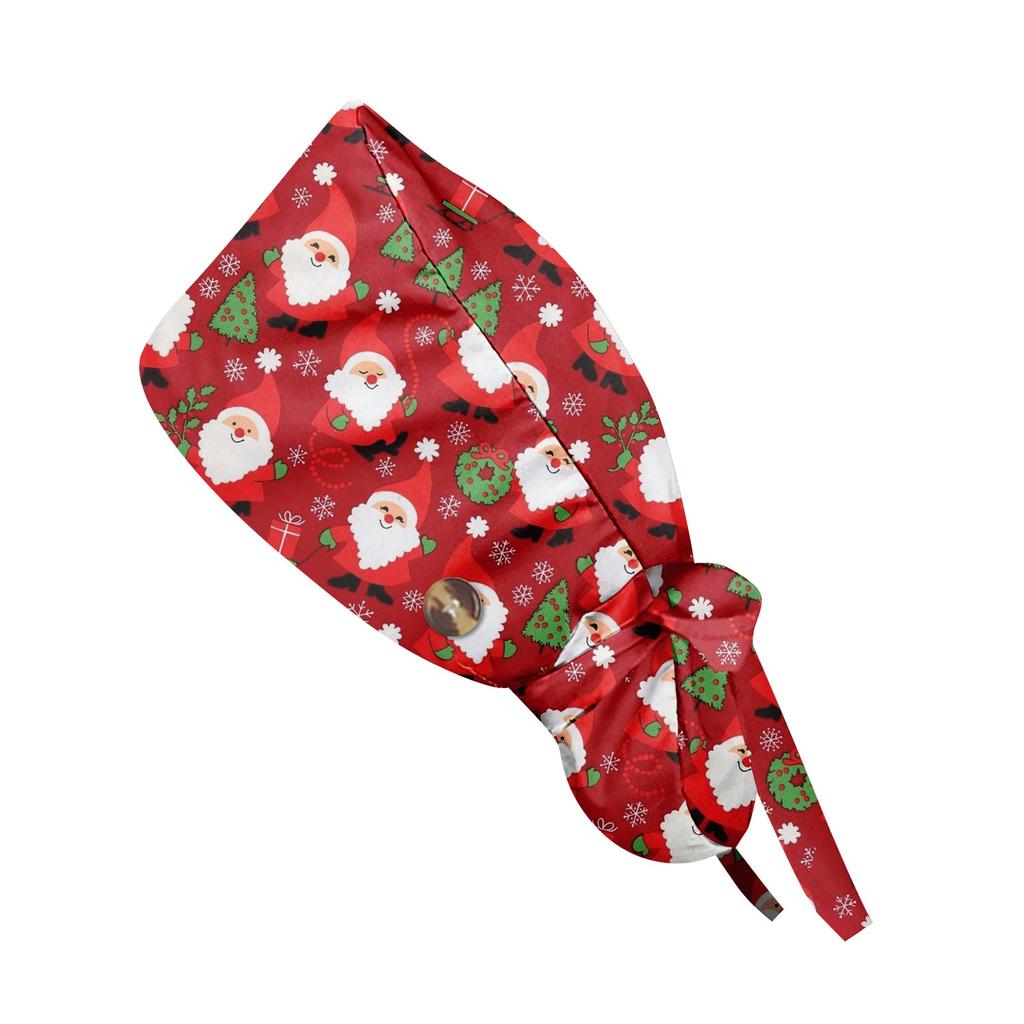 Модная рождественская рабочая кепка с принтом, повседневная женская кепка с хвостиком, кепка с повязкой, кепка Baotou