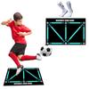 Football Footstep Training Mat Foldable Wear Resistant Dribble Control Football Door Mat Anti-Skid Carpet Auxiliary Props
