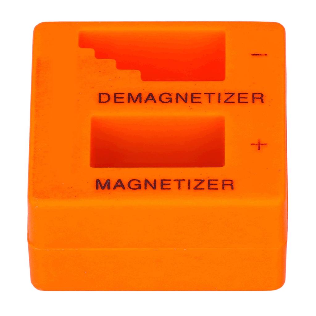 Magnetizer Demagnetizer ABS Portable Tool for Screwdriver Bit Screw Nut Tweezers Orange