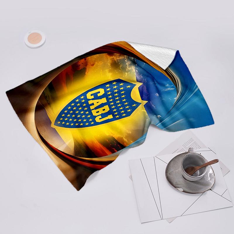 proof beach towel with Club Atlético Boca Juniors pattern - soft,absorbent,quick-drying,machine washable - perfect for swimming,camping,bathing