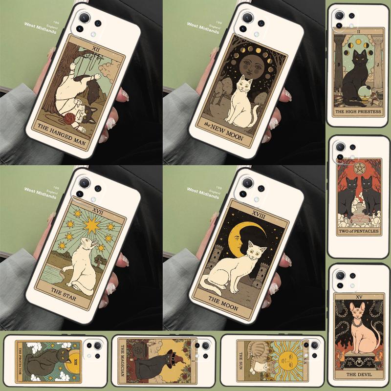 Чехол с рисунком кошек в стиле Таро для Xiaomi 15 Ultra 13 14 11T 12T 13T 14T Pro POCO X7 Pro F5 F6 M6 X3 X5 X6 Pro