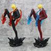 New 24cm One Piece Anime Figures Sanji Devil Suit Pvc Gk Statue Model Collection Room Ornament Kids Toys Children'S Day Gifts