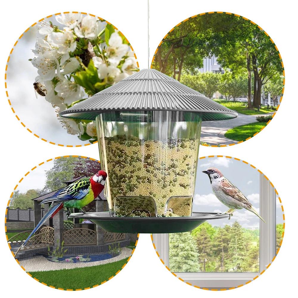 3/2/1PCS Bird Feeder Hanging Easy Clean and Fill Outdoor Large Capacity for Garden Outside Decoration Outdoors Squirrel Proof