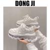 [DongJI] Кроссовки 'папины кроссовки' женские 2024 новинка корейская версия нишевые на толстой подошве универсальные повседневные кроссовки маленькие белые кроссовки