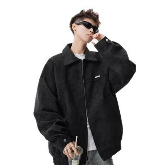 Мужская модная черная кожаная мотоциклетная куртка с принтом тай-дай и дизайном на молнии