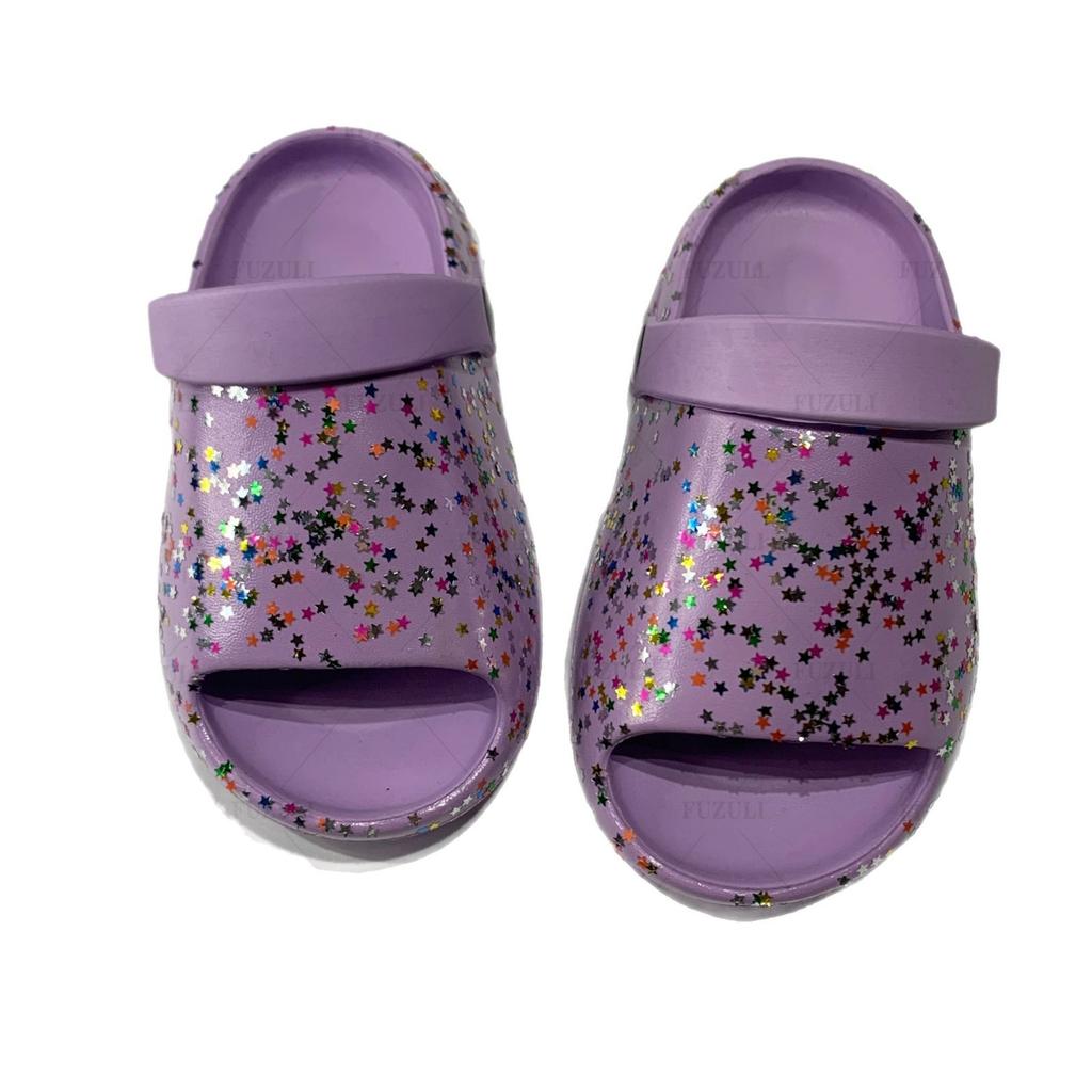 Мягкие тапочки для девочек и детей, тапочки с рыбьим ртом, повседневные классные тапочки, женская летняя новая верхняя одежда, пляжная обувь