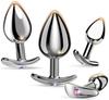 Hisecret Anal Anal Stainless Anal Anal Expansion Anal Masturbation SM Outdoor Vaginal Set Plug, Beads, Steel, & Prostate, Development, Plug, Goods,