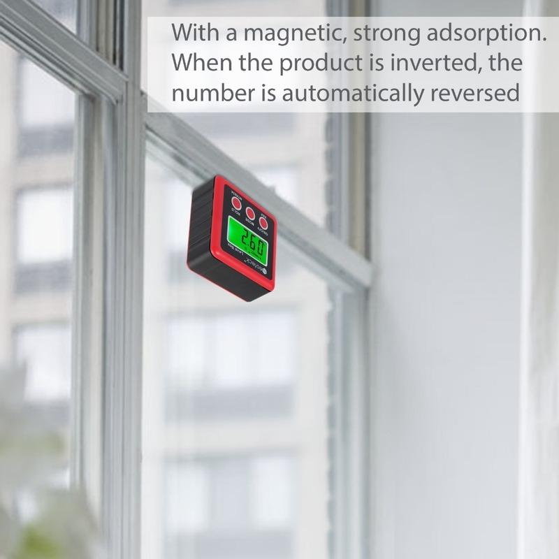 Прецизионный цифровой инклинометр, электронные гониометры, 4*90 градусов, магнитная основа, цифровой транспортир, угловой искатель, коническая коробка