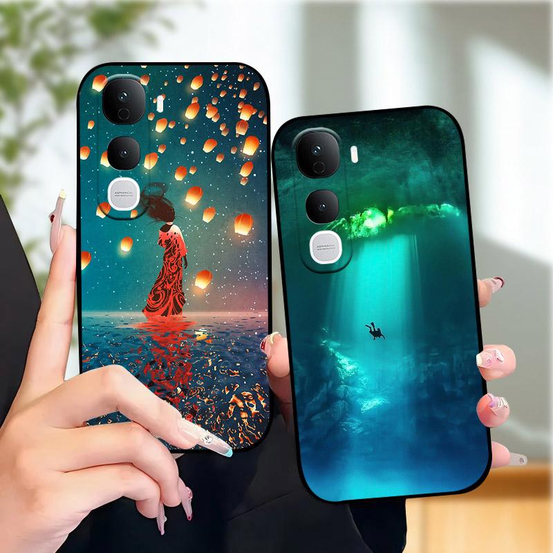 Для Vivo Y400 Pro Y400Pro 5G Чехол Стильный Мягкий ТПУ Силиконовый Задняя Крышка Бампер Для Vivo Y400 4G 5G Чехол для Телефона V2506 Защитный Чехол