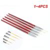 1~4PCS Nail Brushes Easy To Extend Multifunction Colored Drawing Line Pen Nail Tool Nail Pen Portable Redwood Pole
