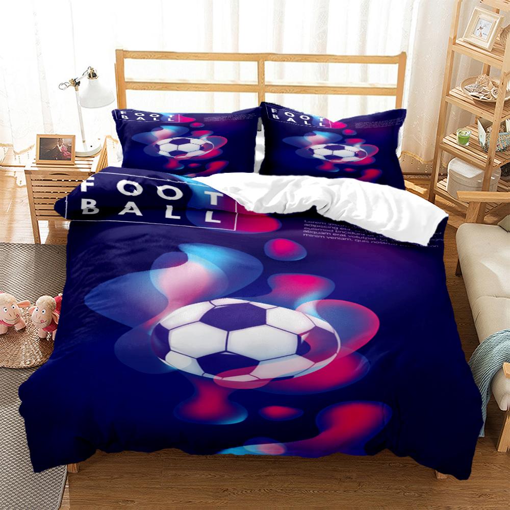 Comforter Soccer Digital Print Bedding Sets Child Boys Set For Teens King Size Bedding Set