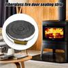 10/12/15MMx2M Fiberglass Fireplace Door Sealing Strip Self-adhesive High Temperature Wood Stove Door Replacement Flat Gasket Rope Tape