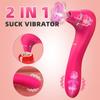 Female Vibrator Sucking Masturbator FairyKiss Vagina and Clitoral Dual Stimulator G-Spot Handheld Clitoral Massager 2 In 1 Adult Sex Toy