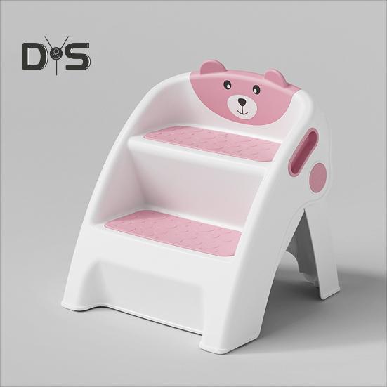 Детская складная лестница-стремянка для ванной комнаты, приучение к горшку, противоскользящая, безопасность малышей, 2 шага, установка-подставка для ног для горшка для детей, способствующая независимости