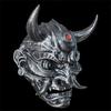 Christmas And Halloween Silver Copper Hannya Mask Resin Party Prop For Cosplay And Celebrations