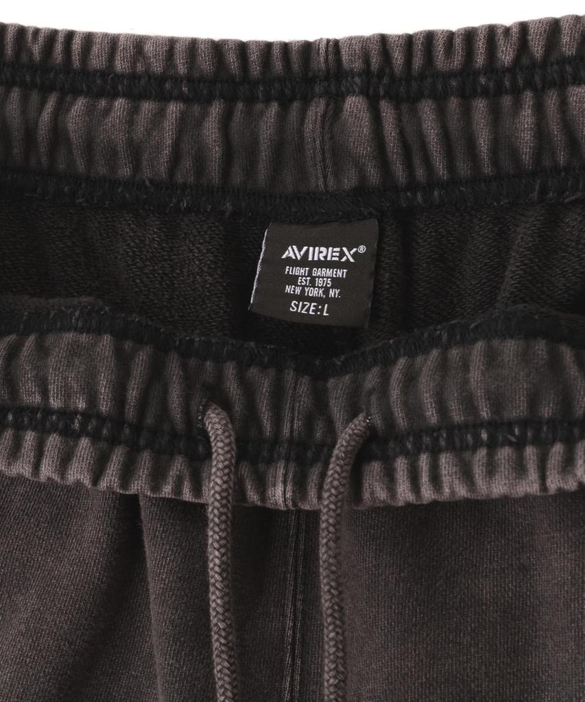 AVIREX ACID WASH SWEAT PANTS men's L 410 charcoal 783-6110001