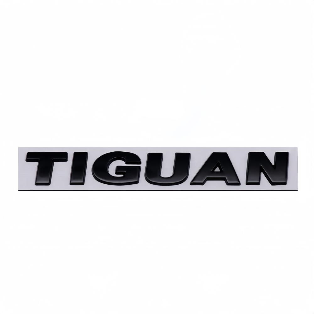 3D Metal Chrome Silver Black Car Sticker Rear Trunk Body Fender TIGUAN Letters Labeling Emblem Badge Logo