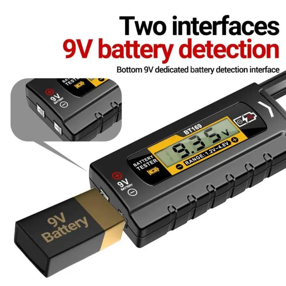 Durable Battery Detector Digital Display Volt Test Checker Battery Analyzer Power Diagnostic Tool