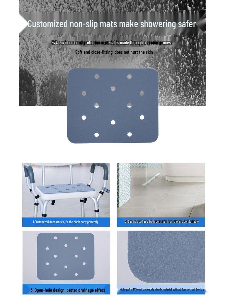 Пожилой Нескользящий Стул для Купания - Удобный для Пожилых Стул для Душа