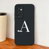 Чехол для Samsung Galaxy A15 A25 A35 A55 Простые буквы Чехлы для телефона Жидкий силикон Полная защита Высокое качество Мягкая задняя крышка