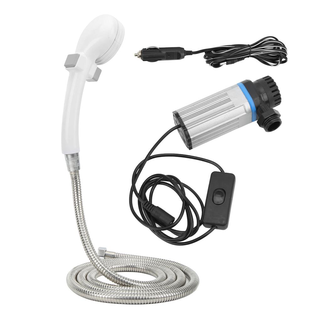 Наружный походный душевой набор Водяной насос 2м труба 12В кабель для прикуривателя Комплект для автомобилей, автодомов, внедорожников