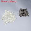 30/50pcs Pants Garment Crafts DIY Cloth Button Scrapbooking Half Round Pearl Rivets