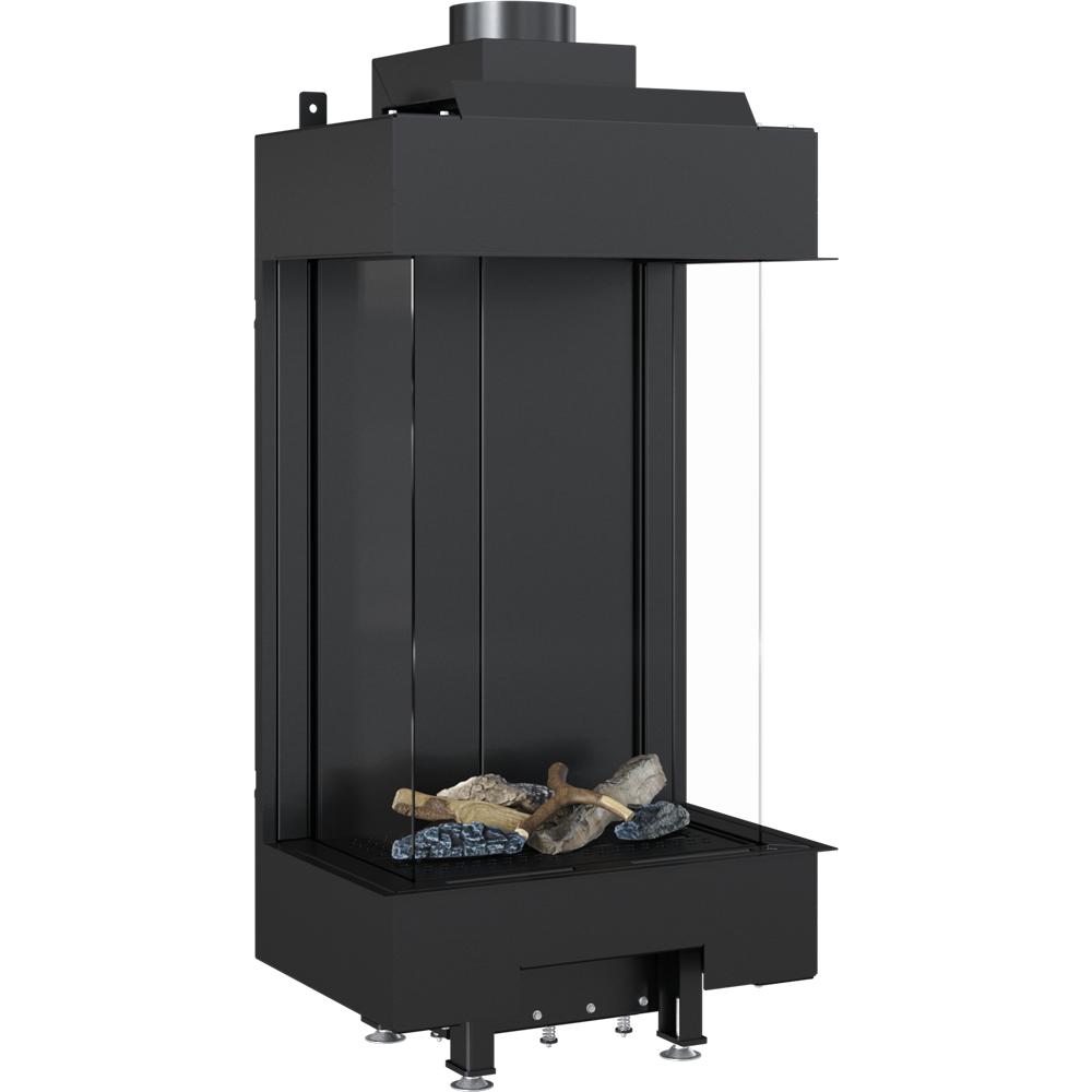 Газовый камин KRATKI LEO 45/68 тройное остекление пропан-бутан FI 100/150 4,1 кВт