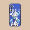 Чехол для мобильного телефона Konosuba Aqua для Samsung Galaxy S25 S24 S23 S22 S21 S20 Note20 Plus FE Ultra Цветной Защитный Роскошный Чехол