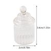 1:12 Dollhouse Miniature Candy Jar Tiny Vial Storage Bottle W/Lid Home Decor Toy