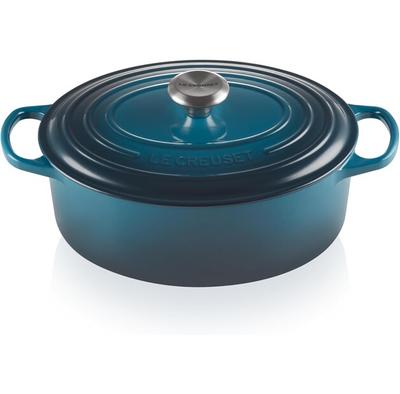 Жаровня Le Creuset Signature овальная 29 см глубокая тиловая 4,7 л (21178296422430)