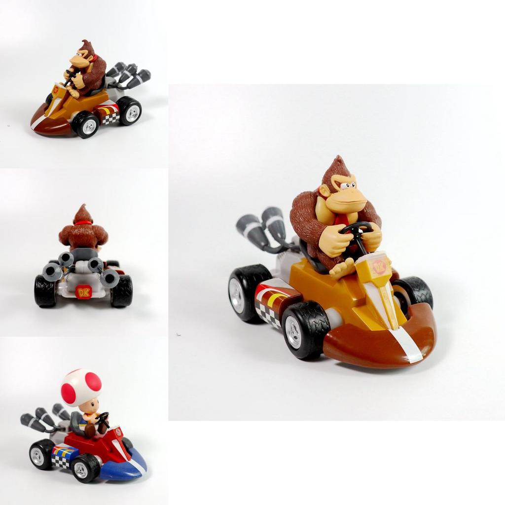 Super Mario Action Figures Collection Princess Peach Pull Back Toy With Fine Craftsmanship