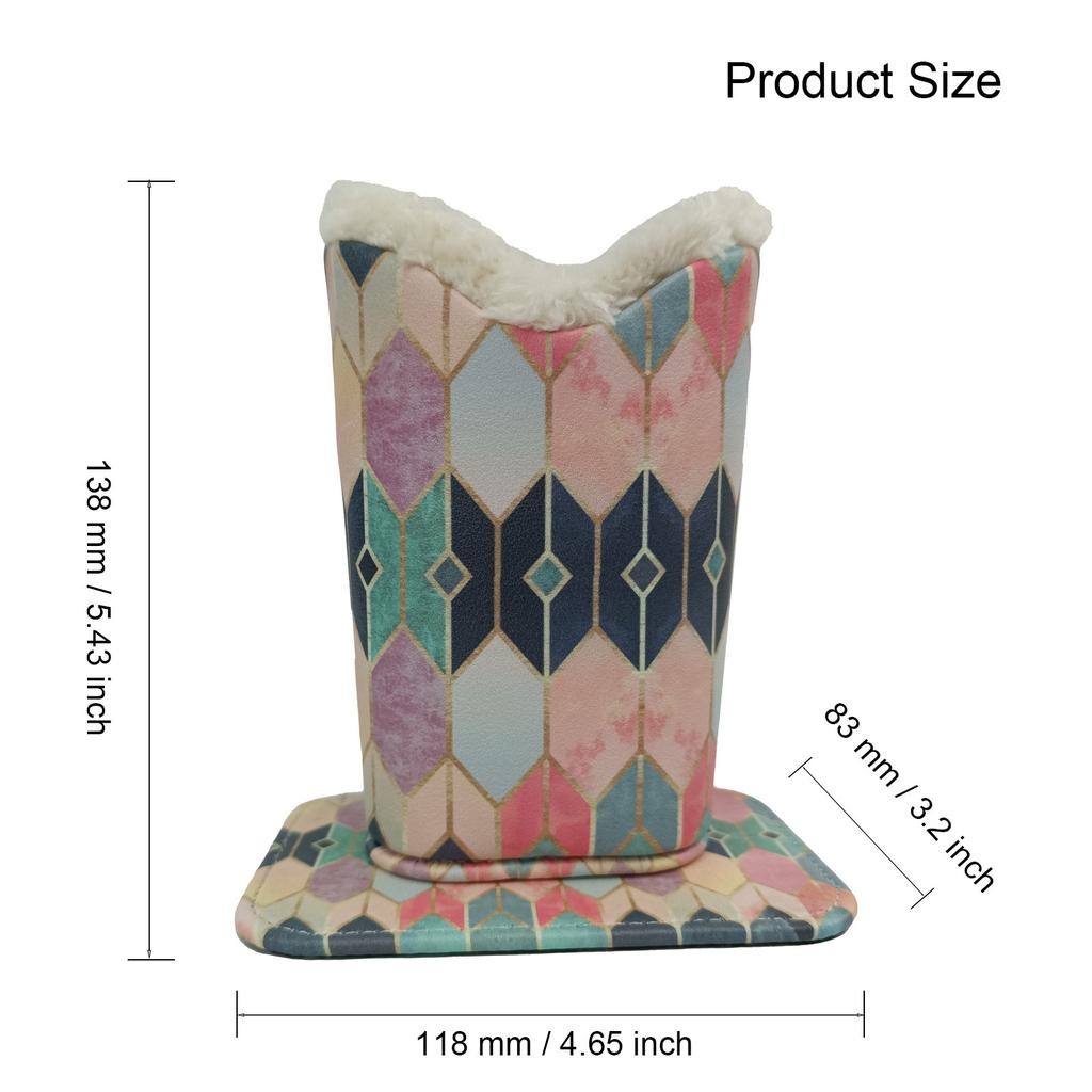 Плюшевый держатель для очков Кожаная подставка для демонстрации очков Тканевый держатель для карандашей Стильное минималистичное решение для хранения очков