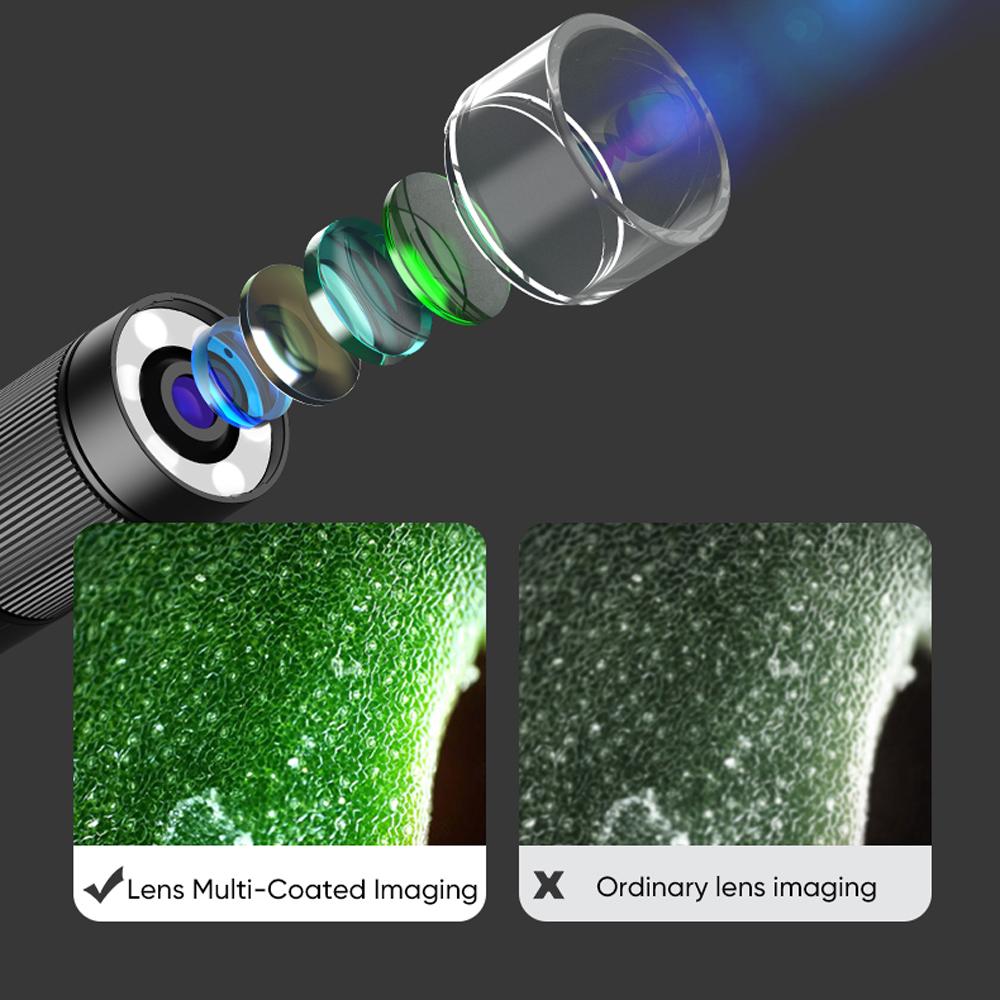 2-мегапиксельный портативный цифровой микроскоп с увеличением 12-24X для использования в помещении и на открытом воздухе