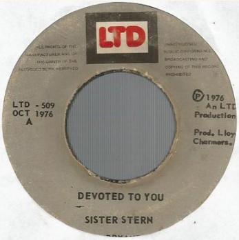 7-дюймовая пластинка SISTER STERN - Devoted To You LTD509 LTD 1976 Ямайка Регги, Ска и Даб Б/У