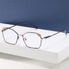 Trendy Blue Light Blocking Glasses Ultralight Square Frame Women Designers Metal Anti Eye Strain