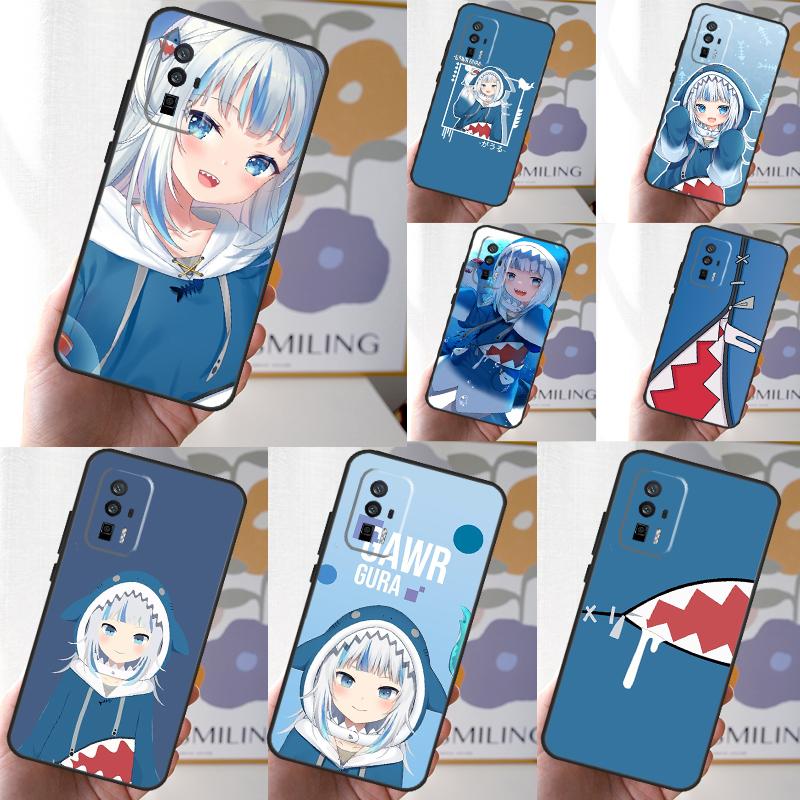 Чехол для телефона POCO X6 Pro M6 X5 X3 M5s F3 F5 Xiaomi 14 Ultra 13 12 Lite 11T 12T 13T Pro с изображением Gawr Gura из Hololive