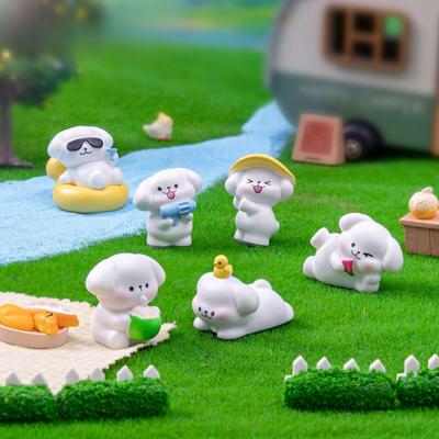 Микро Ландшафт Летний Повседневный Фигурка Собаки Декоративные Подвесные Аксессуары Мини Машина Настольные Маленькие Украшения