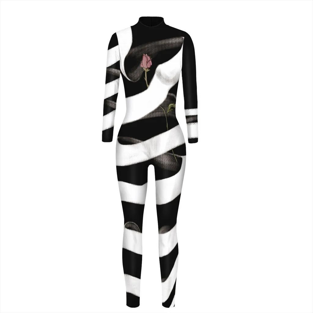 3D цифровая печать сценические костюмы для взрослых Хэллоуин мероприятия карнавал тематическая вечеринка косплей костюм ролевые игры комбинезон