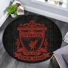 Custom Name Liverpool Round Area Rug,Carpet Rug for Living Room Bedroom Sofa Playroom Decor,Non-slip Floor Mat