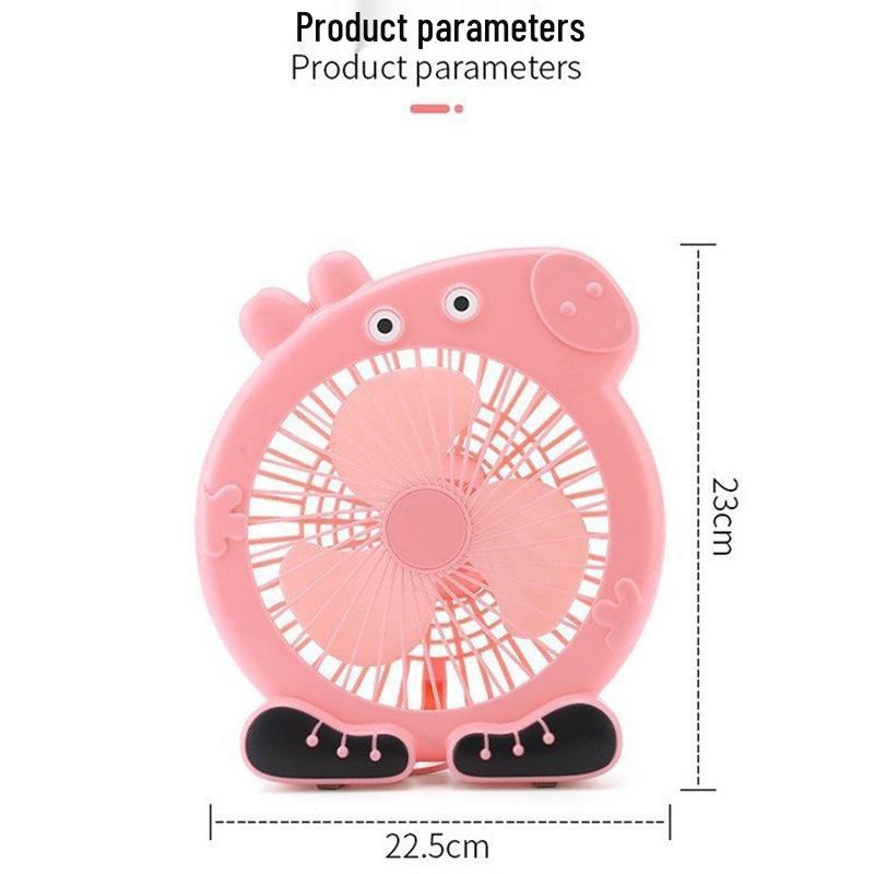 USB Mini Cartoon Silent Desktop Fan for Dorm or Home Use