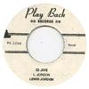 7-дюймовая пластинка LEWIS JORDON - Gi Jive / Salt Pork PB2306 Play Back 1944 Jamaica Blues