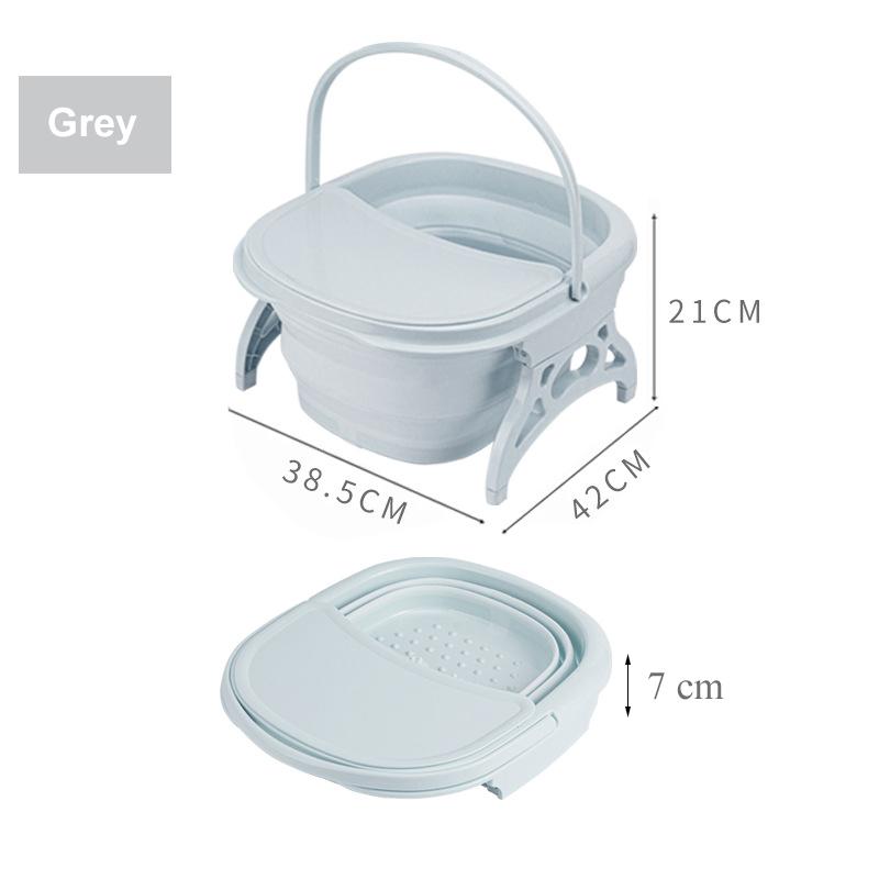 Складная ванна для ног, простое пенящееся массажное ведро, ведро для замачивания ног, складная раковина для сауны, спа, ванна для ног с крышкой, ванна